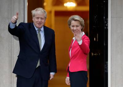 Tijd dringt voor een akkoord: Boris Johnson praat deze week met Von der Leyen over brexit