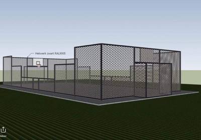 De jeugd van Kerkwerve krijgt een voetbalkooi