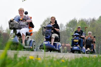 Scootmobielers gaan na hitte toch weer toeren