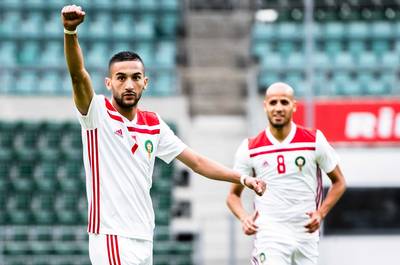 Ziyech leidt Marokko naar oefenzege tegen Estland