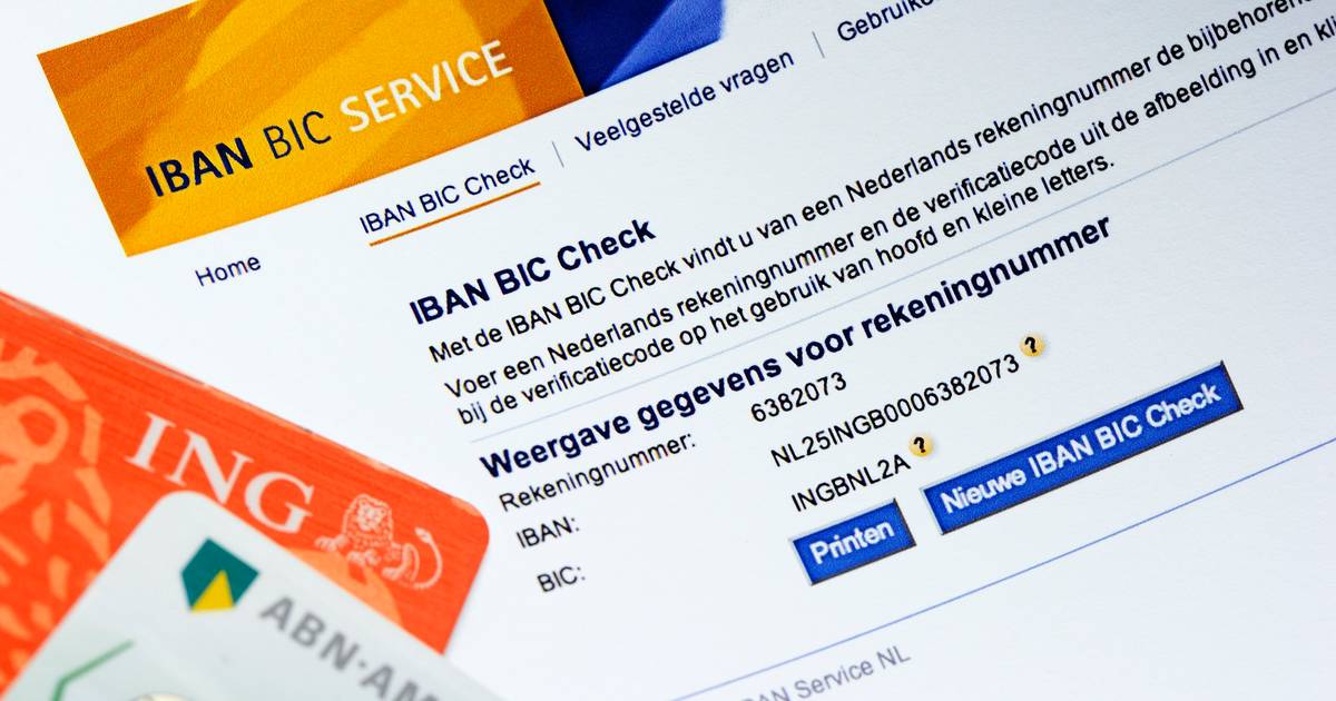 Rabobank start met IBANcheck bij overboekingen  Binnenland