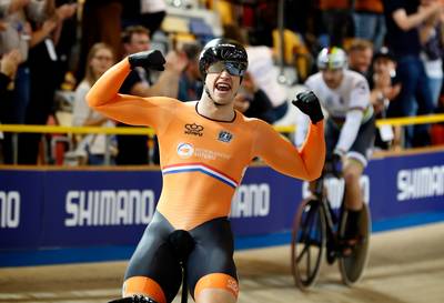 Lavreysen verovert op keirin wél de Europese titel