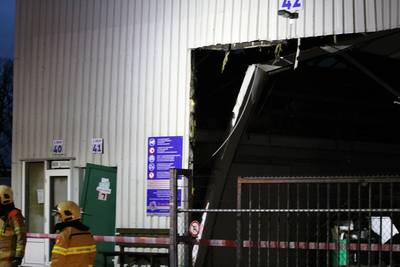 Dak van bedrijfspand in Barneveld ingestort