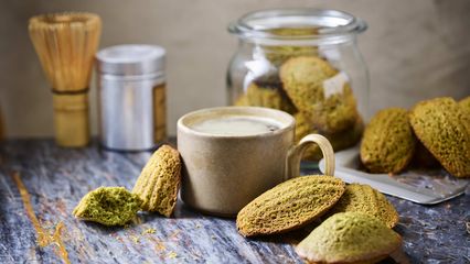 11. Madeleines au matcha et citron vert