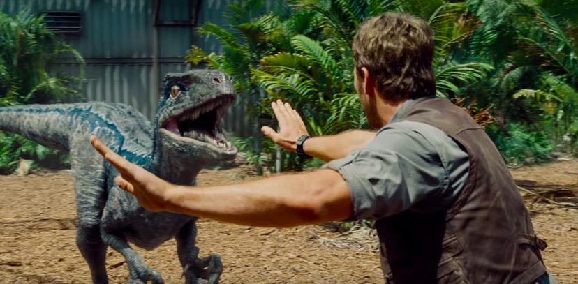 Jurassic World Chris Pratt Velociraptor