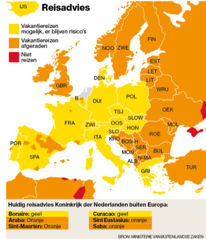 Ministerie: Ga niet op vakantie naar Parijs, Madrid of ...