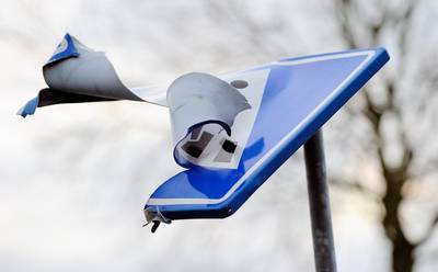 Verkeersborden geliefd doelwit van jaarwisselingsvandalisme