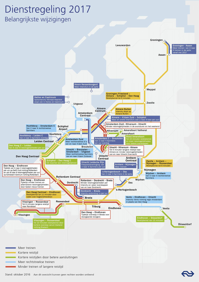 De nieuwe NSdienstregeling voor Haagse treinreizigers Den Haag AD.nl