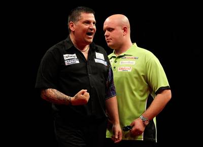 Van Gerwen in halve finale onderuit tegen Anderson