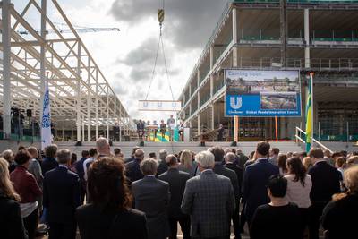Nieuwbouw Unilever op Wageningen Campus bereikt het hoogste punt