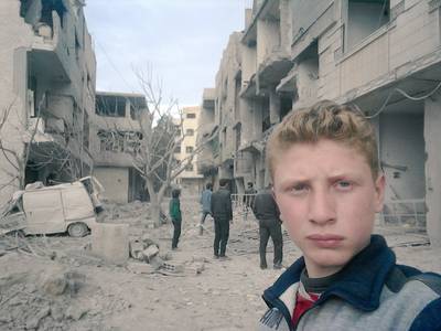 Tiener toont via selfies gruwel van Syrisch conflict in Oost-Ghouta