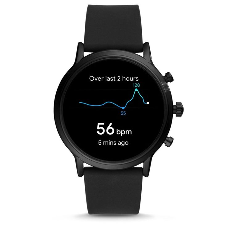 fossil gen 5 smartwatch the carlyle hr black silicone