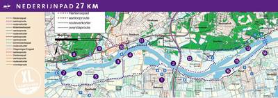Heteren startpunt van 121e klompenpad, dat loopt door de uiterwaarden van de Nederrijn