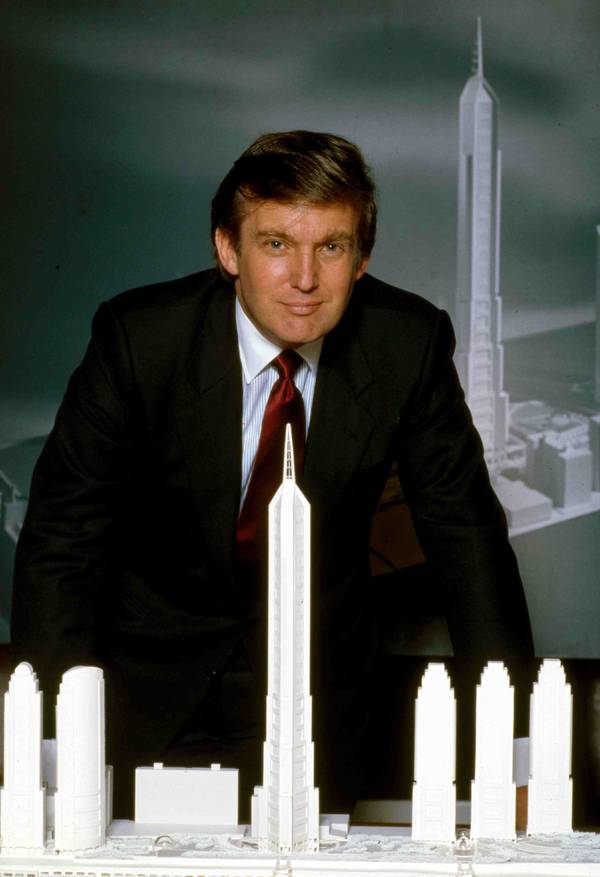 1982: Donald Trump, zakenman en voorzitter van de Trump Organization.
