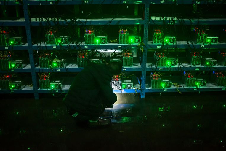 Illustratiebeeld van bitcoin mining. 