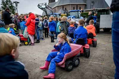 Ook een boerenprotest op Rietmolense basisschool