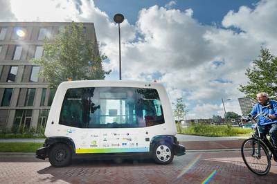 Dit zelfrijdende autootje kun je straks weer tegenkomen in Ede