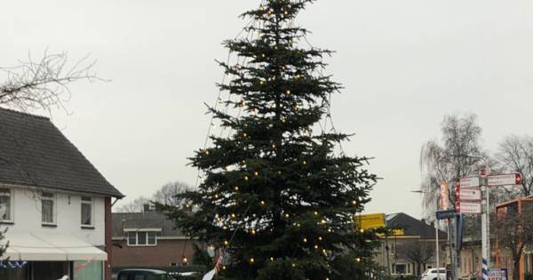 Opnieuw verlichting uit kerstboom Albergen meegenomen: „Je kunt er niks mee” - Tubantia