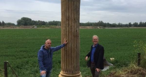 Romeinse zuil op de Eltenseweg - De Gelderlander