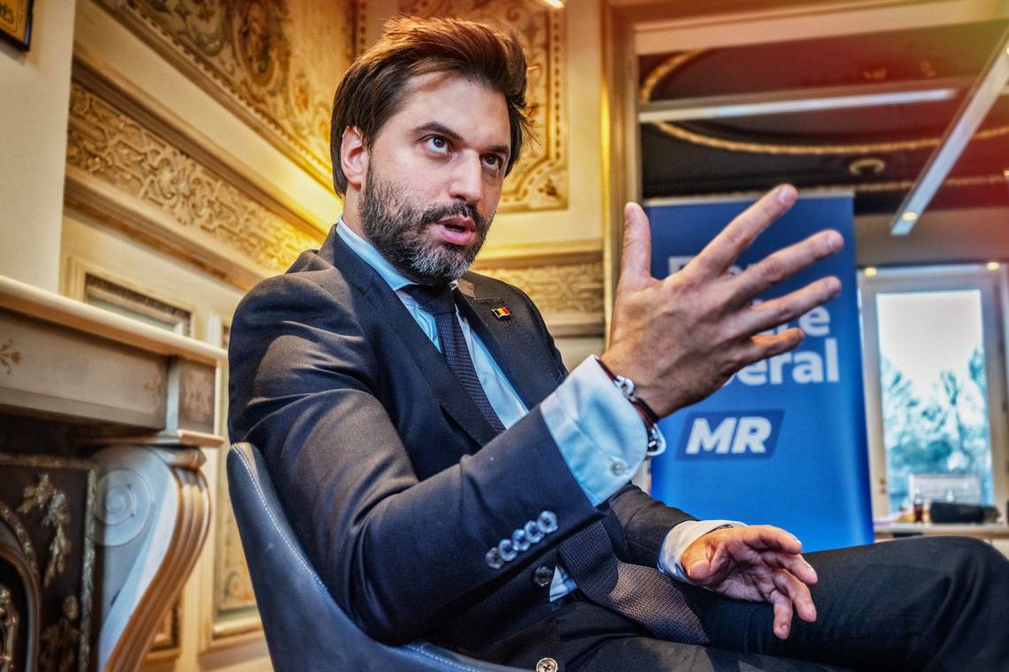 MR-voorzitter Georges-Louis Bouchez: ‘Ik denk dat N-VA moet begrijpen dat niet alleen Bart De Wever in staat is om politiek te bedrijven’