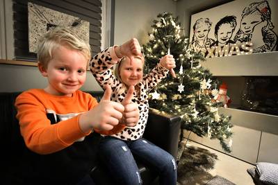 Blijdschap en verdriet in gezin: Luka (5) mag peperduur medicijn, zusje Mara (8) niet