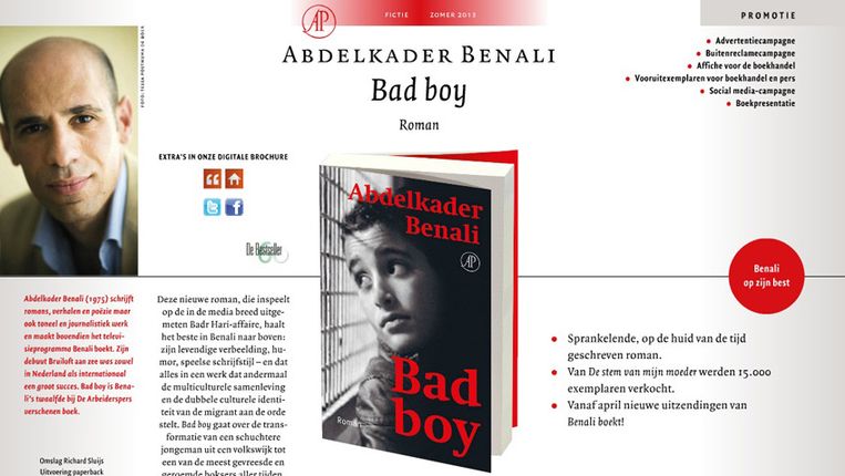 Abdelkader Benali Komt Met Roman Over Badr Hari De Volkskrant