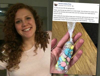 Juf zwaar ontroerd door kerstcadeau van kind dat niets heeft