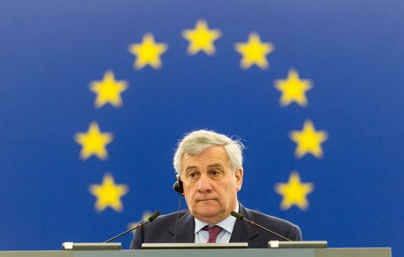 Parlementsvoorzitter Antonio Tajani.