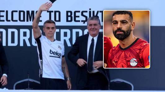KIJK. Opvallend moment bij voorstelling Leandro Trossard: duizenden Besiktas-fans scanderen plots naam van... Mohamed Salah