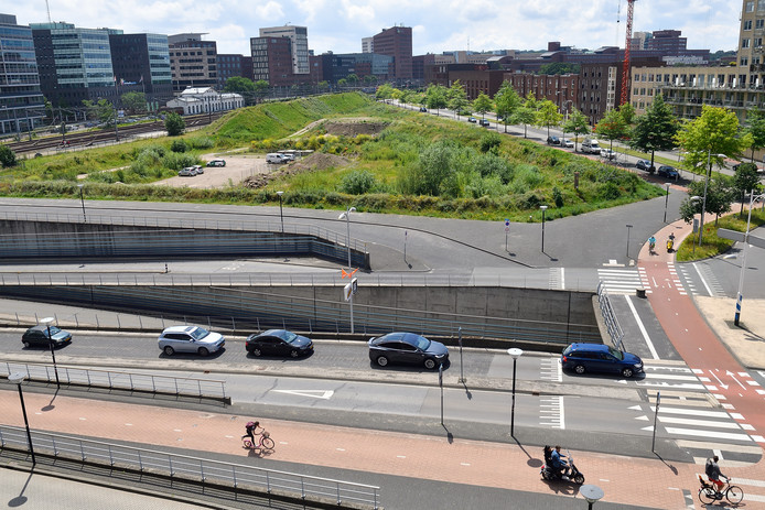 Het 55.000 vierkante meter grote braakliggende terrein aan de rotonde bij het Eemplein: het Trapezium.